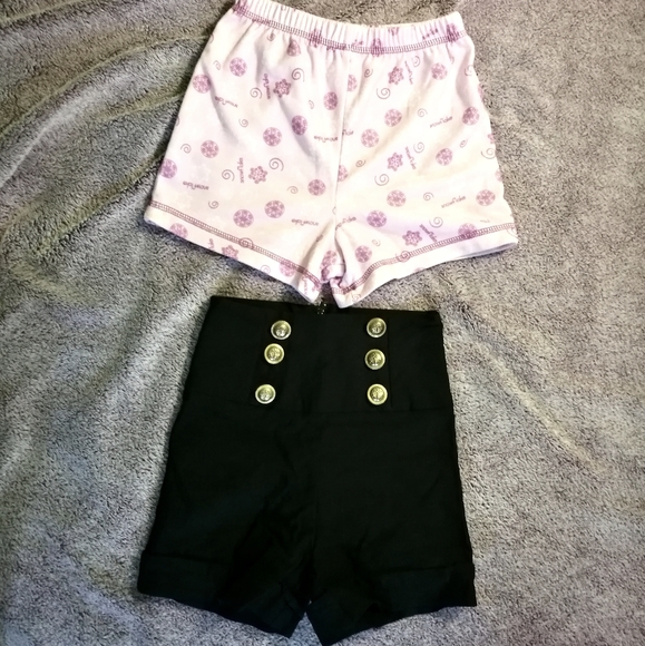 Girls 6X 2 Shorts Lot: PJs, High Waist UK2LA - Picture 2 of 8